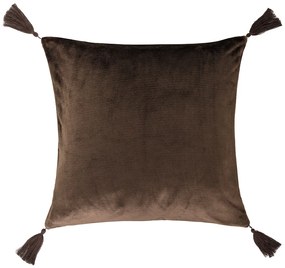 Βελουτέ Διακοσμητικό Μαξιλάρι (50x50) Kentia Stylish Ivanna 04 Brown