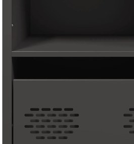 Ντουλάπι Μαύρο 68x39x103,5 εκ. από Χάλυβα - Μαύρο
