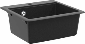 vidaXL Σιντρινο Μαύρο 470 x 440 mm Γρανίτης
