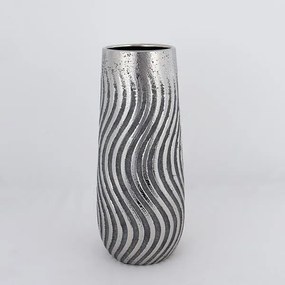 ΒΑΖΟ ΚΕΡΑΜΙΚΟ ΚΑΦΕ - ΑΣΗΜΙ 14.5x4.5x35cm|752-20386