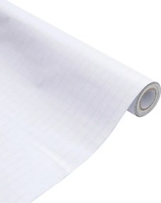 vidaXL Μεμβράνη Παραθύρου Ματ Λευκό 90x2000 εκ. PVC