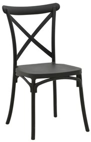 Καρέκλα Crossie pp σε ανθρακί απόχρωση 38x46.5x82εκ 38x46.5x82 εκ.