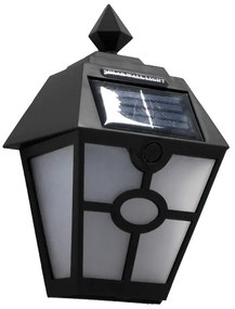 Αυτόνομο Αδιάβροχο IP65 Ηλιακό Φωτοβολταϊκό Φωτιστικό LED 1W με Αισθητήρα Νυχτός Ψυχρό Λευκό 6000k GloboStar 50015