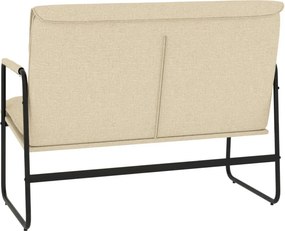 vidaXL Πάγκος Κρεμ 100 x 64 x 80 εκ. Υφασμάτινος