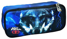 Κασετίνα Διπλή (23x6x10) No Fear Night Wolf