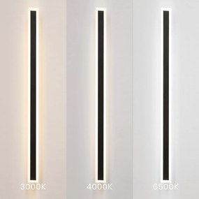 LED Απλίκα Εξωτερικού Χώρου Wow 150cm 30W 3-CCT Μαύρο
