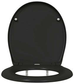 vidaXL Λεκάνη Μαύρο 44,8 x 37,3 x 4,2 εκ Δυροπλάστ