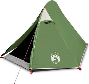 vidaXL Σκηνή Κάμπινγκ 2 Ατόμων Αδιάβροχη Πράσινη