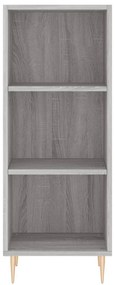 vidaXL Μπουφές Sonoma Γκρι 34,5 x 34 x 180 εκ. από Επεξεργασμένο Ξύλο
