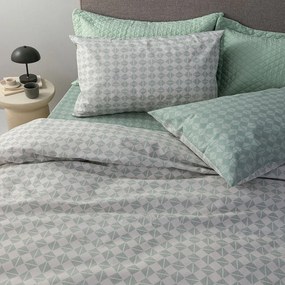 Σεντόνια FL6265 Με Λάστιχο (Σετ 3τμχ) Mint Palamaiki Single 110x230cm 100% Cotton