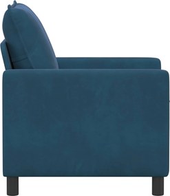 vidaXL Καναπές Μπλε 76 x 81 x 87,5 εκ Βελούδο