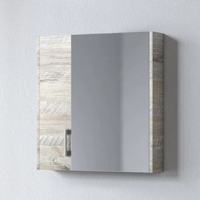 Bathroom mirror SAVINA 65 Natural Oak 61x14x65 cm 61x14x65 εκ.