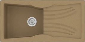 Sanitec Classic 328 (99×51) - Γρανιτένιος νεροχύτης - Metallic COFFE