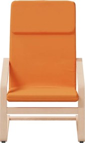 vidaXL Πολυθρόνα Relax Σκούρο Κίτρινο Υφασμάτινη με Υποπόδιο