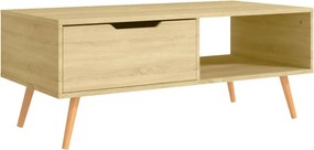 vidaXL Τραπεζάκι Σαλονιού Sonoma Δρυς 100x49,5x43 εκ. Επεξεργ. Ξύλο