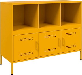 vidaXL Ντουλάπι Μουσταρδί 100,5x39x79 εκ. από Ατσάλι