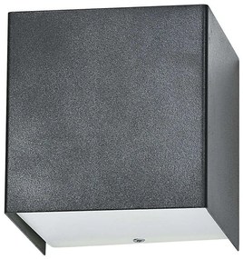 Φωτιστικό Τοίχου - Απλίκα Cube 5272 Graphite Nowodvorski Μέταλλο,Γυαλί