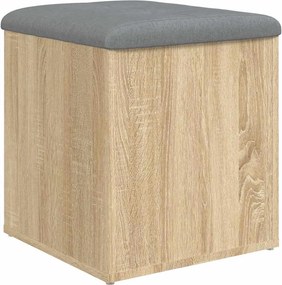 vidaXL Πάγκος Αποθήκευσης Sonoma Δρυς 42x42x45 εκ. από Τεχνητό Ξύλο