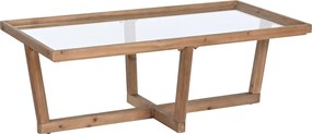 Τραπεζάκι Καφέ Home ESPRIT Κρυστάλλινο Έλατο 120 x 60 x 43 cm