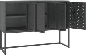 vidaXL Μπουφές Ανθρακί 105 x 35 x 75 εκ. από Ατσάλι