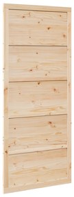 vidaXL Μασίφ πόρτα πεύκου Φυσικό ξύλο 100 x 2.5 x 208 εκ. Ανθεκτική
