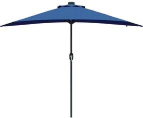 vidaXL Ομπρέλα Κήπου Μπλε 294 x 150 x 223 εκ ύφασμα