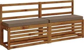 vidaXL Μαξιλάρι Πάγκου 1 Τεμαχίου VUGHT 100% Πολυεστέρας Taupe