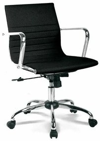 Καρέκλα γραφείου Mesa 361, Μαύρο, 87x54x52cm, 15 kg, Με μπράτσα, Με ρόδες, Μηχανισμός καρέκλας: Economic | Epipla1.gr