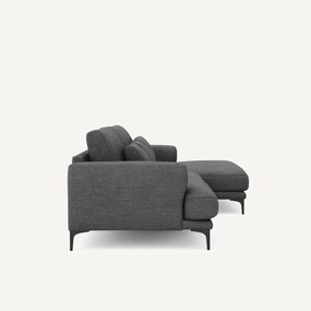 Γωνιακός καναπές XL δεξιός από βαμβάκι και λινό, MARSILE