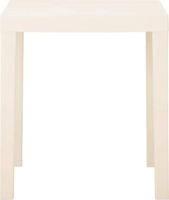 vidaXL Τραπέζι Κήπου Λευκό 79 x 65 x 72 εκ. Πλαστικό