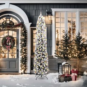 vidaXL Τεχνητό Χριστουγεννιάτικο Δέντρο με 300 LED Πράσινο 210 cm