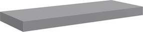 vidaXL Ράφια Τοίχου 2 τεμ. Γκρι 60 x 23,5 x 3,8 εκ. MDF
