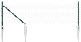 vidaXL Περίφραξη Hexagon  Πράσινη 0.8x100 μ Χάλυβας