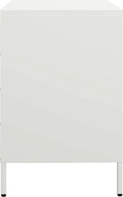 vidaXL Ντουλάπι Λευκό 68x39x58,5 εκ. από Χάλυβα Ψυχρής Έλασης