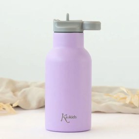 Παγούρι 350ml Με Στόμιο Kiokids Λιλά 5089