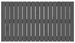 Κεφαλάρι Τοίχου Γκρι 108x3x60 εκ. από Μασίφ Ξύλο Πεύκου - Γκρι