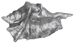 Διακοσμητικό Κοχύλι MT2726K2 14x10x6cm Silver Espiel Polyresin
