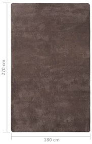 vidaXL Χαλί Teddy Taupe 270 x 180 εκ.