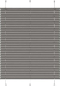 vidaXL Πλισέ περσίδα Ανθρακί 110x100 cm Πλάτος υφάσματος 109,4 cm