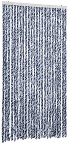 vidaXL Σήτα Εντόμων Μπλε / Λευκό 100 x 230 εκ. από Σενίλ