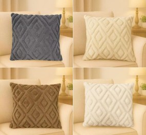 Διακοσμητική Μαξιλαροθήκη Διπλής Όψης Καφέ MX16975