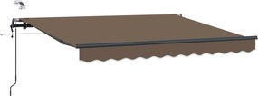 vidaXL Ύφασμα Ομπρέλας Taupe 400 x 300 εκ Πολυεστέρας