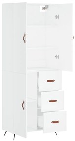 vidaXL Ντουλάπι Λευκό 69,5x34x180 εκ. από Επεξεργασμένο Ξύλο