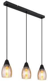 Κρεμαστό Φωτιστικό Οροφής 3xE27 Reid Globo Lighting-15705-3H-Κεχριμπάρι 15705-3H