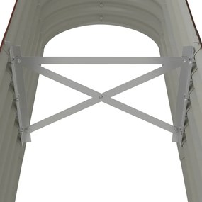 vidaXL Ζαρντινιέρα Καφέ 152x40x36 εκ. Γαλβανισμένος χάλυβας