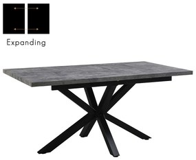Liberta STONE GREY ΤΡΑΠΕΖΙ ΕΠΕΚΤΕΙΝΟΜΕΝΟ-Η CEMENT 160x90xH75cm 160x90xH75cm 02-0585