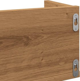 vidaXL Ραφιέρα Τοίχου CD Τεχνίτης Δρυς 100x18x18 εκ Επεξεργασμένο Ξύλο