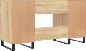 VidaXL Γραφείο Sonoma Δρυς 140 x 50 x 75 εκ. από Επεξεργασμένο Ξύλο