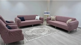 Stewehome Σετ καλύμματα καναπέ από πολυεστέρα και βαμβάκι με ριγέ σχέδιο 180x230 cm