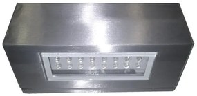 Απλίκα Φωτιστικό Τοίχου LED 3.3W Διπλής Κατεύθυνσης Σατινέ 9-706066 Lumen-9-706066-Αλουμίνιο 9-706066
